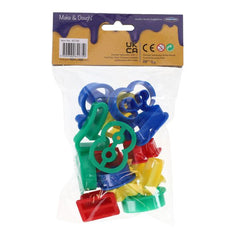 World of Colour Pkt.15 Clay Cutters - Numbers & Symbols, Learning SPACE