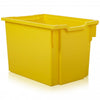 Yellow 30L Plastic Storage Box with Lid-Stock,Storage,Storage Bins & Baskets,Wellbeing Furniture-Learning SPACE