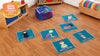 Yoga Position Indoor/Outdoor 32 Mini Placement Carpets with holdall, Learning SPACE