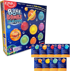 Zimpli Solar System Baff Bombz, Learning SPACE