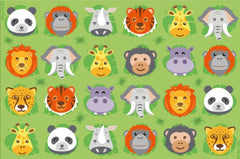 Zoo Conservation™ Rectangular Placement Carpet 3x2M, Learning SPACE