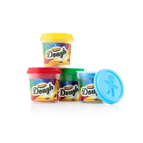 Play Dough with Mould Lid 4x140g Pots