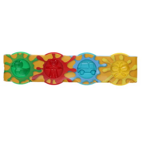 Play Dough with Mould Lid 4x140g Pots