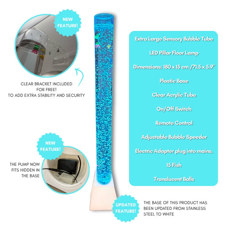 Lumina Multi-Connect Giant Bubble Tube 183cm with Bracket, Learning SPACE