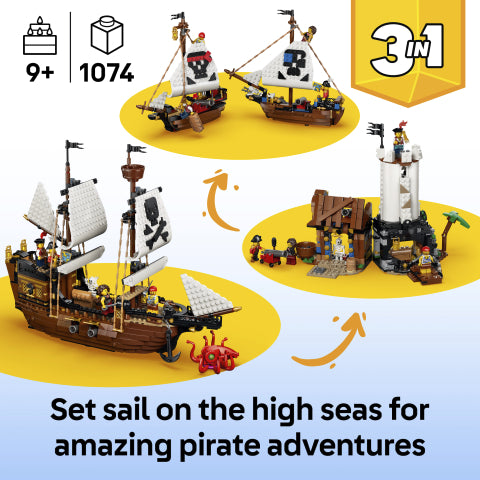 LEGO® Creator (31387) 3-In-1 Iconic Pirate Ship