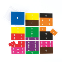 Printed Fraction Squares, Maths Toys Learning SPACE