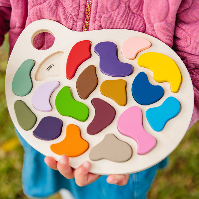 Wooden Artist Palette Puzzle