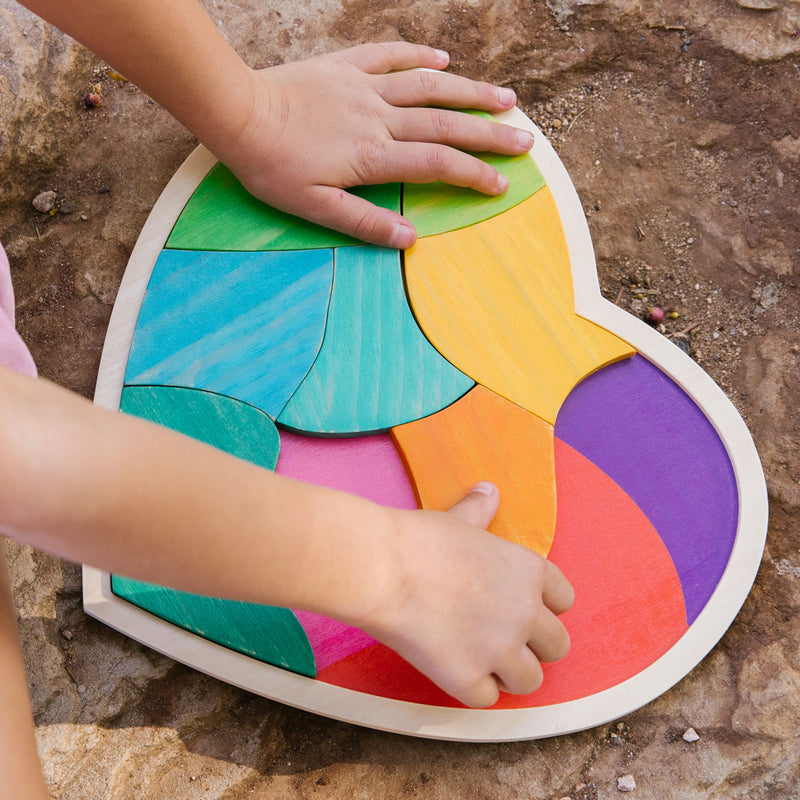Heart Full of Colour Wooden Puzzle