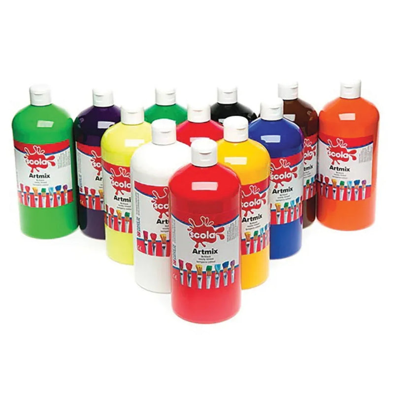 SCOLA Readymix Washable Liquid Poster Paint 1L
