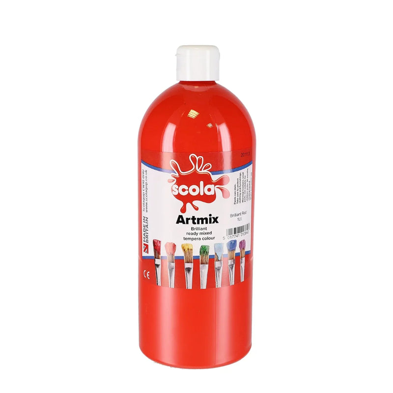 SCOLA Readymix Washable Liquid Poster Paint 1L
