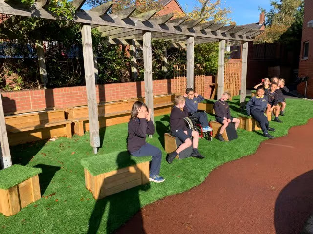 Moveable Artificial Grass-Topped Seat Package, Learning SPACE