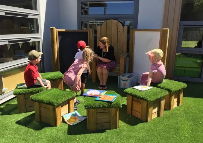 Moveable Artificial Grass-Topped Seat Package, Learning SPACE