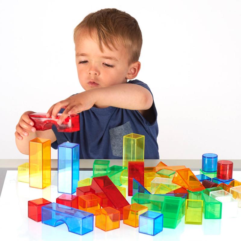 Translucent Colour Blocks - Pk50, Learning SPACE