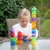 Translucent Colour Stackable Pot Set - Pk18, Learning SPACE