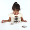 Sensory Reflective Silver Buttons - Pk7