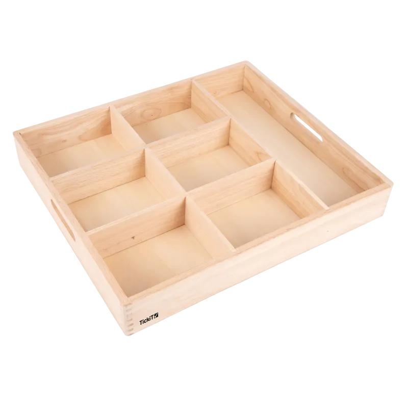 Wooden Sorting Tray - 7 Way, Learning SPACE