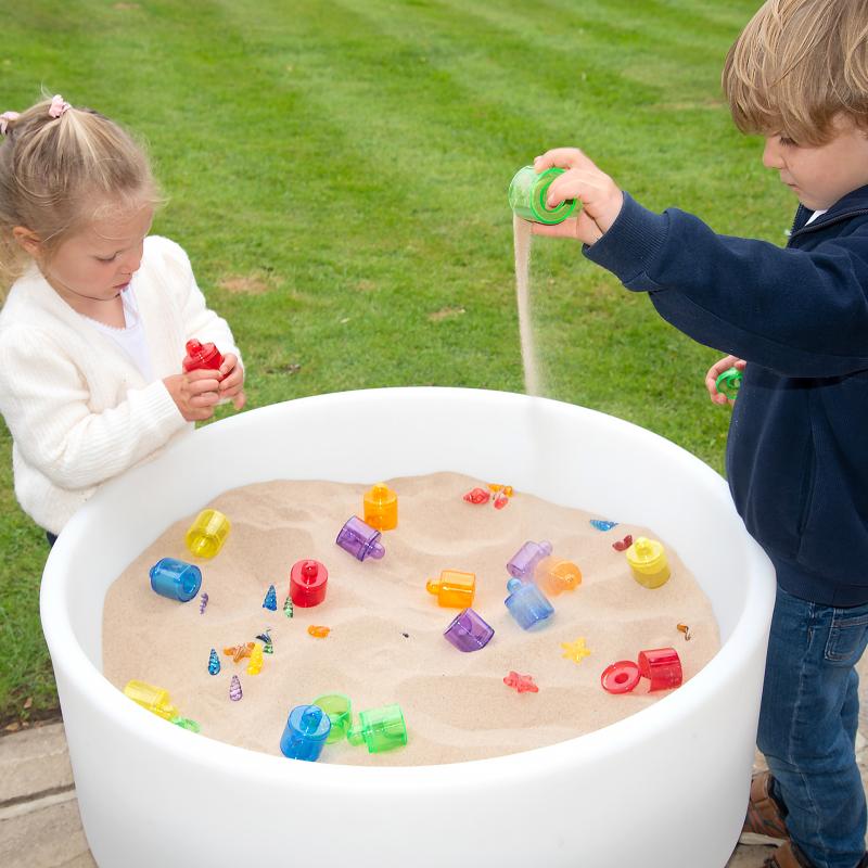 Translucent Colour Stackable Pot Set - Pk18, Learning SPACE