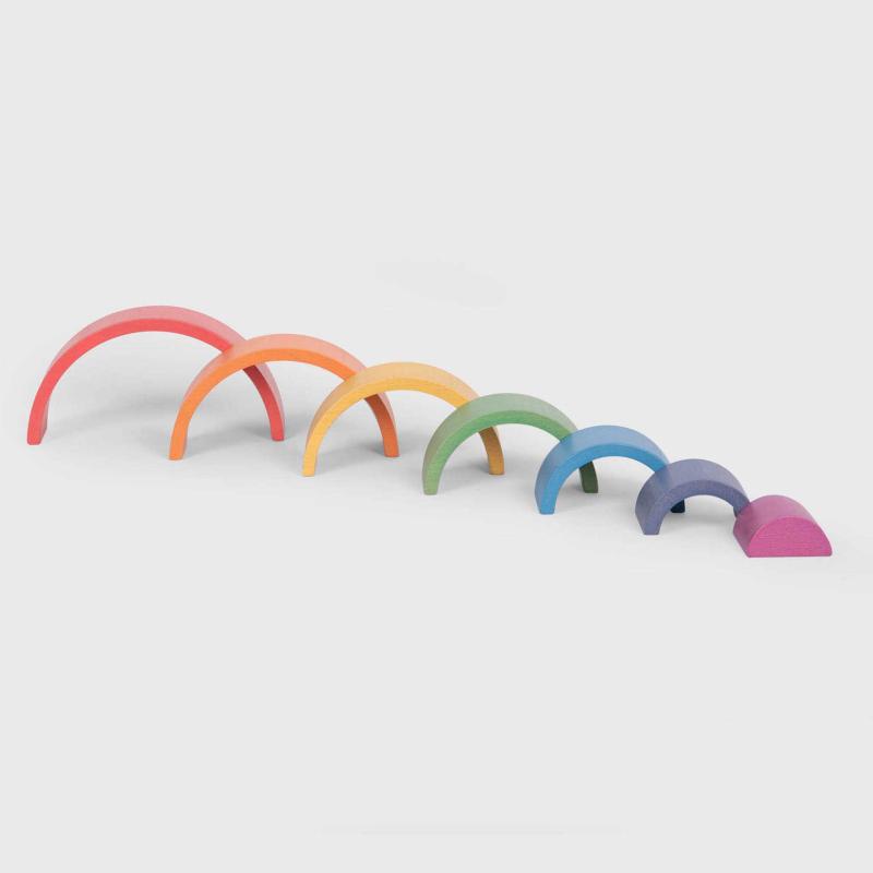Wooden Rainbow Stacking Arches - Great For Montessori And Nurture Rooms, Learning SPACE