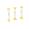 Mini Sand Timers - 3 Minute (Yellow) Pk3, Learning SPACE