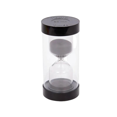 Colourbright Sand Timers-Sand Timers & Timers,TickiT,Visual Sensory Toys-30 Min. Black-92123-Learning SPACE