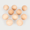 Natural Wooden Balls (50 mm) – Pack of 10, Learning SPACE