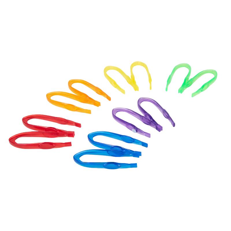 Translucent Colour Tweezers - Pk12, Learning SPACE