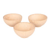 Natural Wooden Bowls (92 mm) – Pack of 3, Learning SPACE