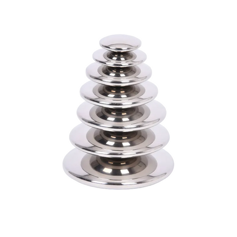 Sensory Reflective Silver Buttons - Pk7