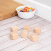 Natural Wooden Cubes (40 mm) – Pack of 6, Learning SPACE