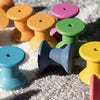 Rainbow Wooden Spools, Learning SPACE