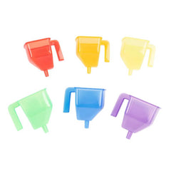 Translucent Colour Funnel Set - Pk6, Pool, Water & Sand Toys Learning SPACE
