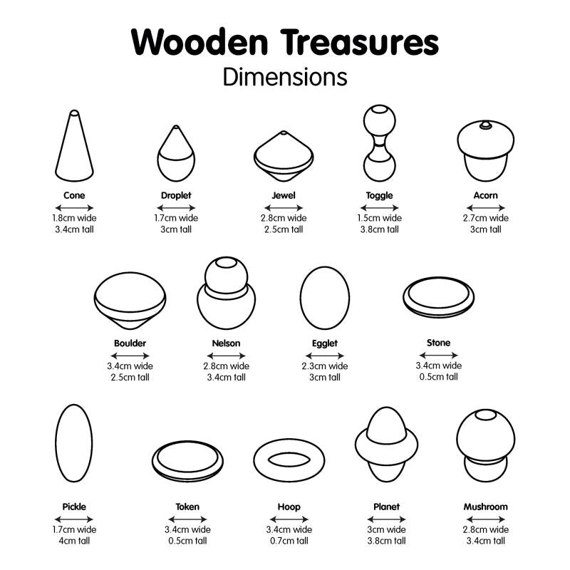 Wooden Treasures Taster Set - Pk42, Learning SPACE
