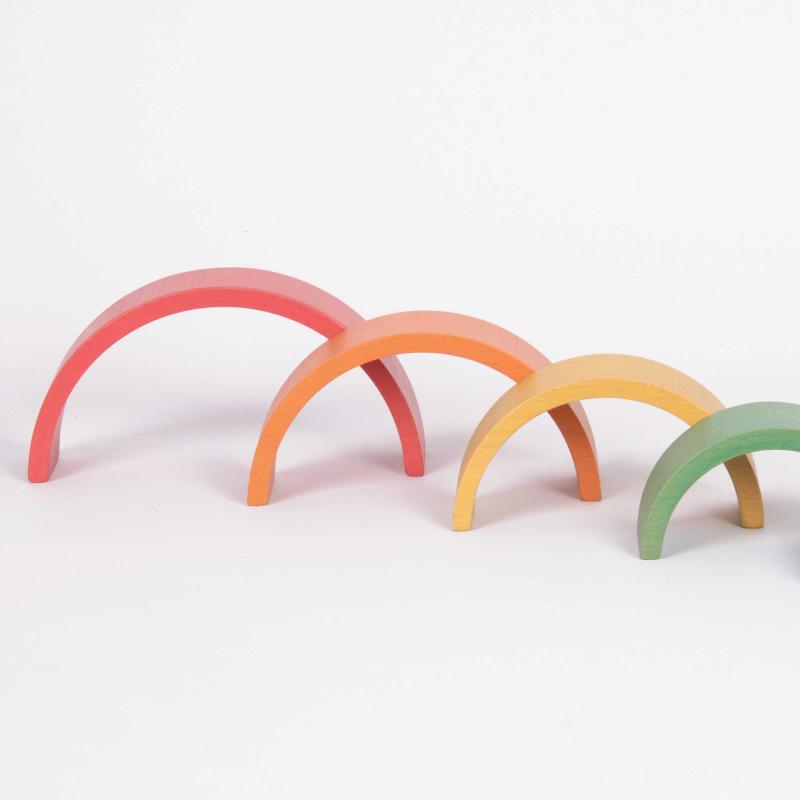 Wooden Rainbow Stacking Arches - Great For Montessori And Nurture Rooms, Learning SPACE
