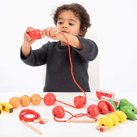 Wooden Lacing Fruits, Learning SPACE