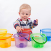 Translucent Colour Bucket Set - Pk6