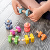 Rainbow Wooden Nuts & Bolts - Pk21, Learning SPACE