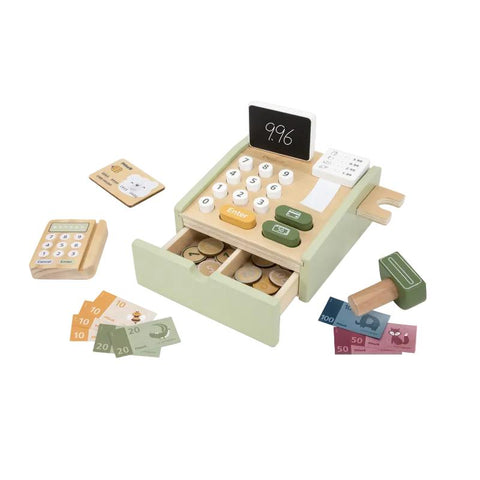 Cash Register Role Play Toy-Imaginative Play,Kitchens & Shops & School,Money,Play Kitchen Accessories,Role Play,Wooden Toys-Learning SPACE