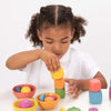 Rainbow Wooden Cubes - Pk14, Learning SPACE