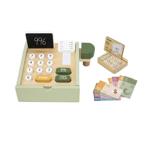 Cash Register Role Play Toy-Imaginative Play,Kitchens & Shops & School,Money,Play Kitchen Accessories,Role Play,Wooden Toys-Learning SPACE