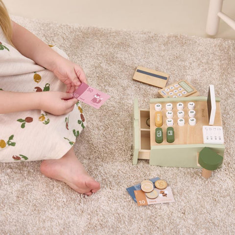 Cash Register Role Play Toy-Imaginative Play,Kitchens & Shops & School,Money,Play Kitchen Accessories,Role Play,Wooden Toys-Learning SPACE