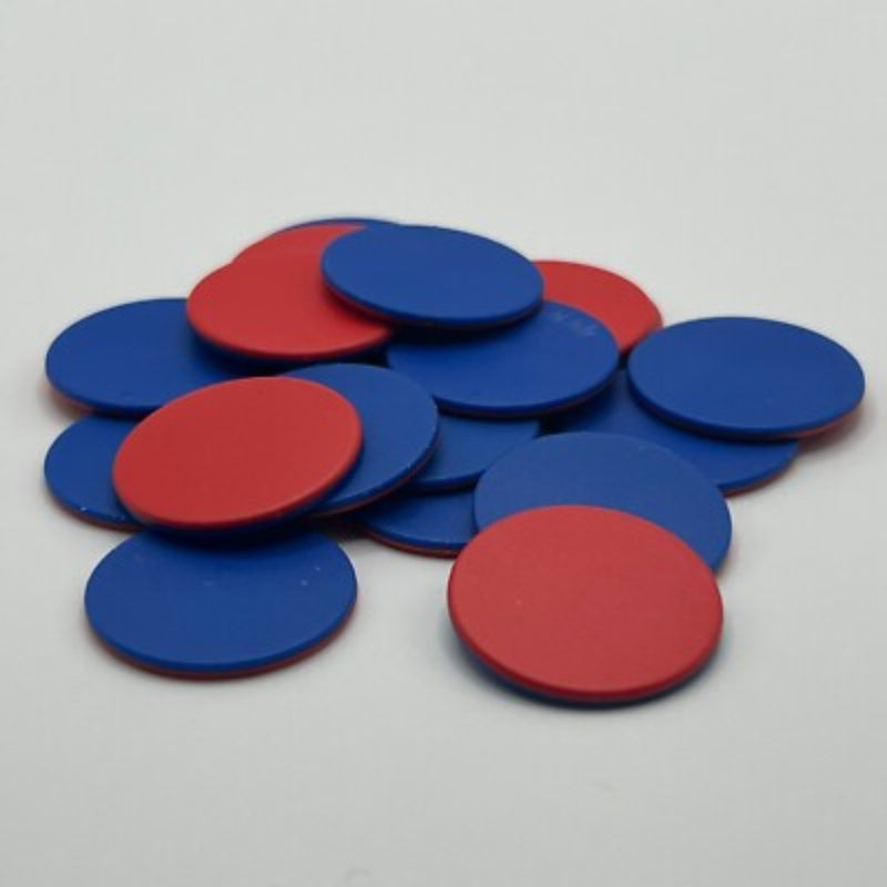 2-Color Counters, Red/Blue (200)