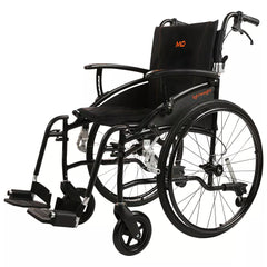MobiQuip Lightweight SP Wheelchair, Including VAT Black Narrow Learning SPACE