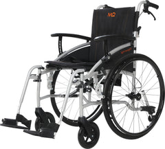 MobiQuip Lightweight SP Wheelchair, Including VAT Silver Narrow Learning SPACE